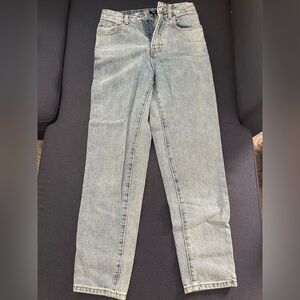 SHEIN Blue Acid Wash Straight Leg Jeans